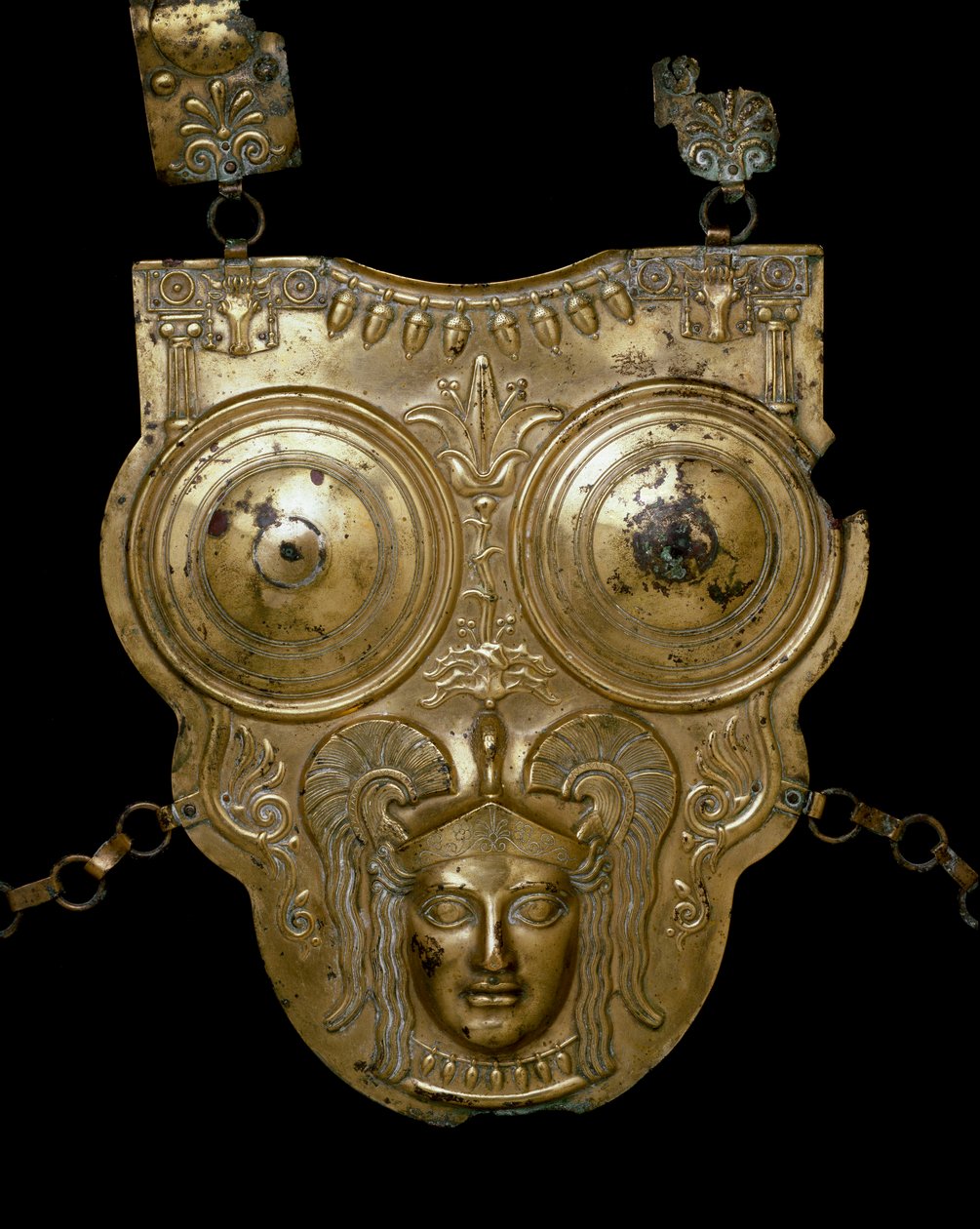 Civiltà fenicia: nave da guerra in bronzo dorato di Ksour-es-Saf. III-II secolo a.C. da Phoenician
