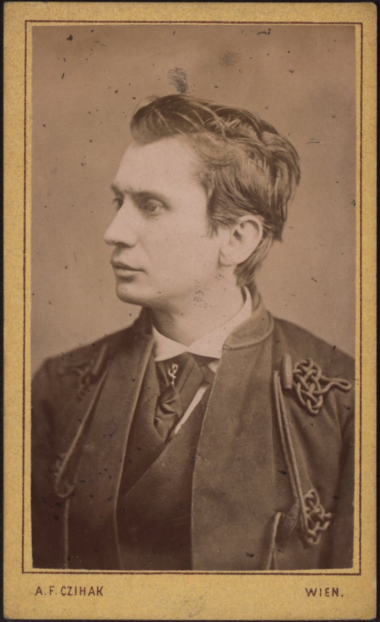 Leopold von Sacher-Masoch da Photo studio Adolf F. Czihak.