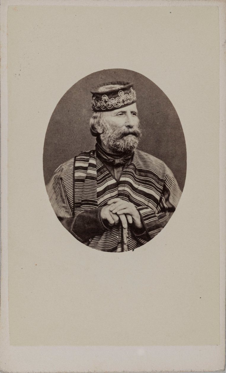 Ritratto di Giuseppe Garibaldi 1807-1882 da Photo studio Alessandro Pavia.