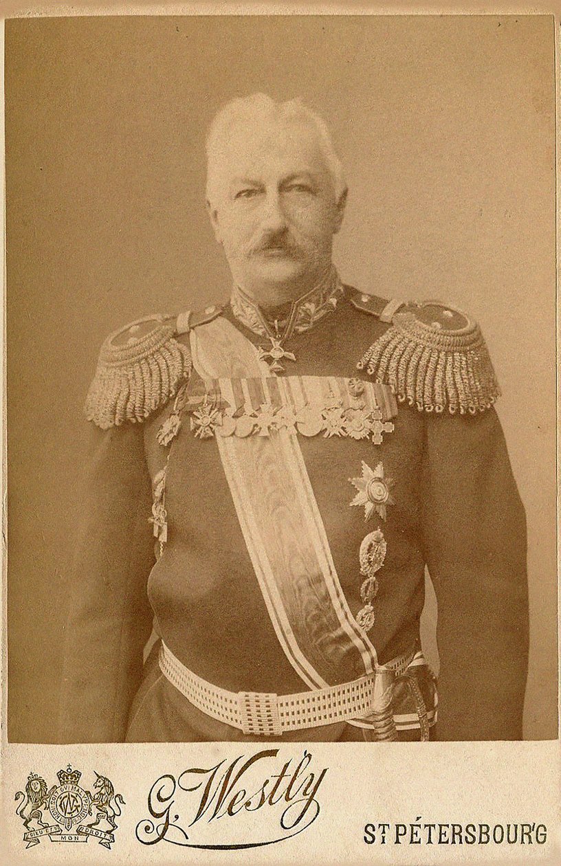 Generale Konstantin Pavlovich Prezhbyano da Photo studio E. Westly and Co.