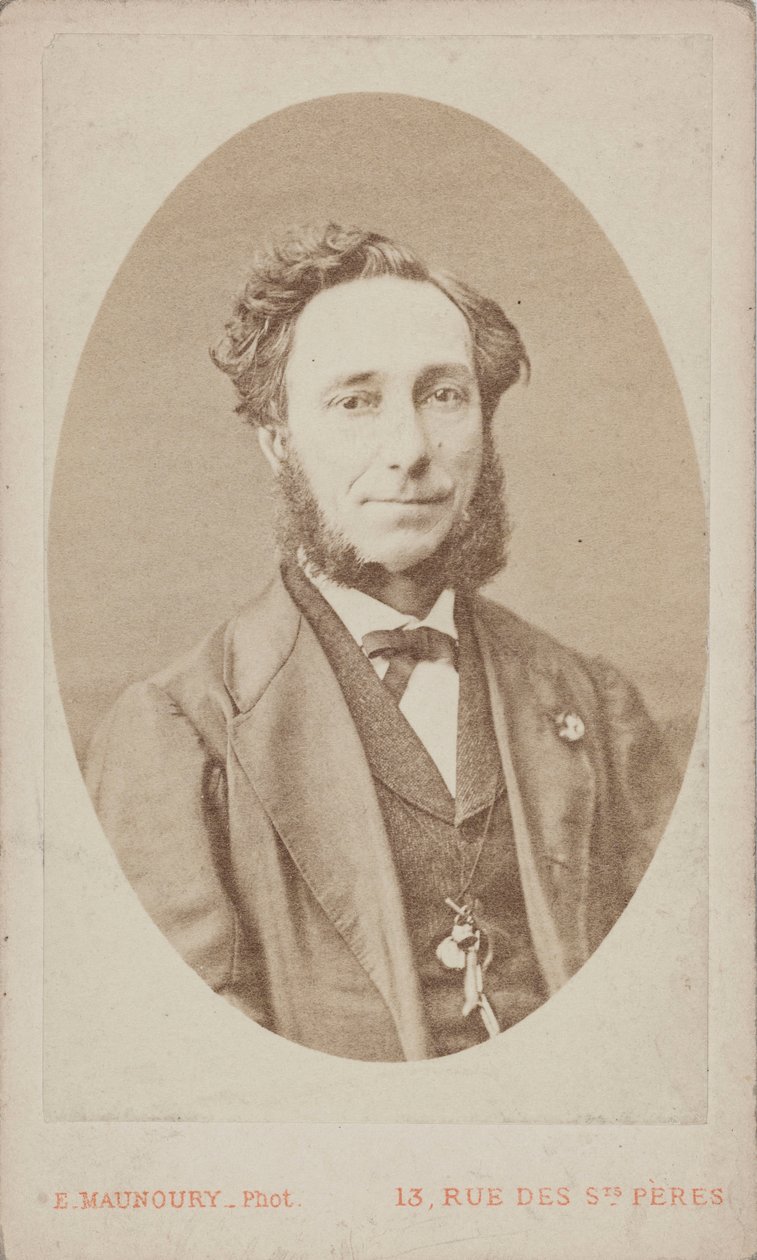 Ritratto del violinista e compositore Camillo Sivori 1815-1894 da Photo studio Eugène Maunoury.