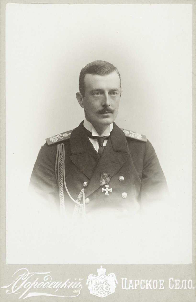 Granduca Cirillo Vladimirovich di Russia 1876-1938, c. 1900 da Photo studio L. Gorodetsky.