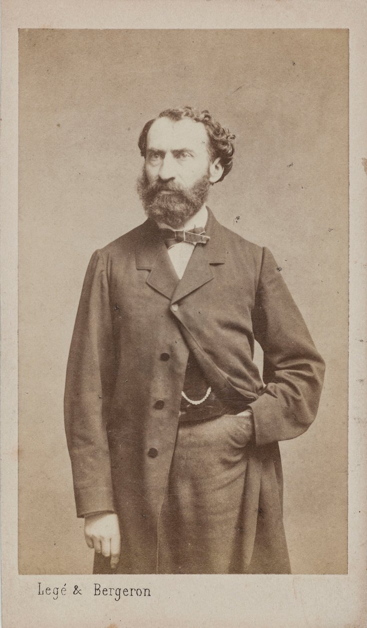 Ritratto del compositore Prosper Pascal 1825-1880, c. 1875 da Photo studio Legé and Bergeron.