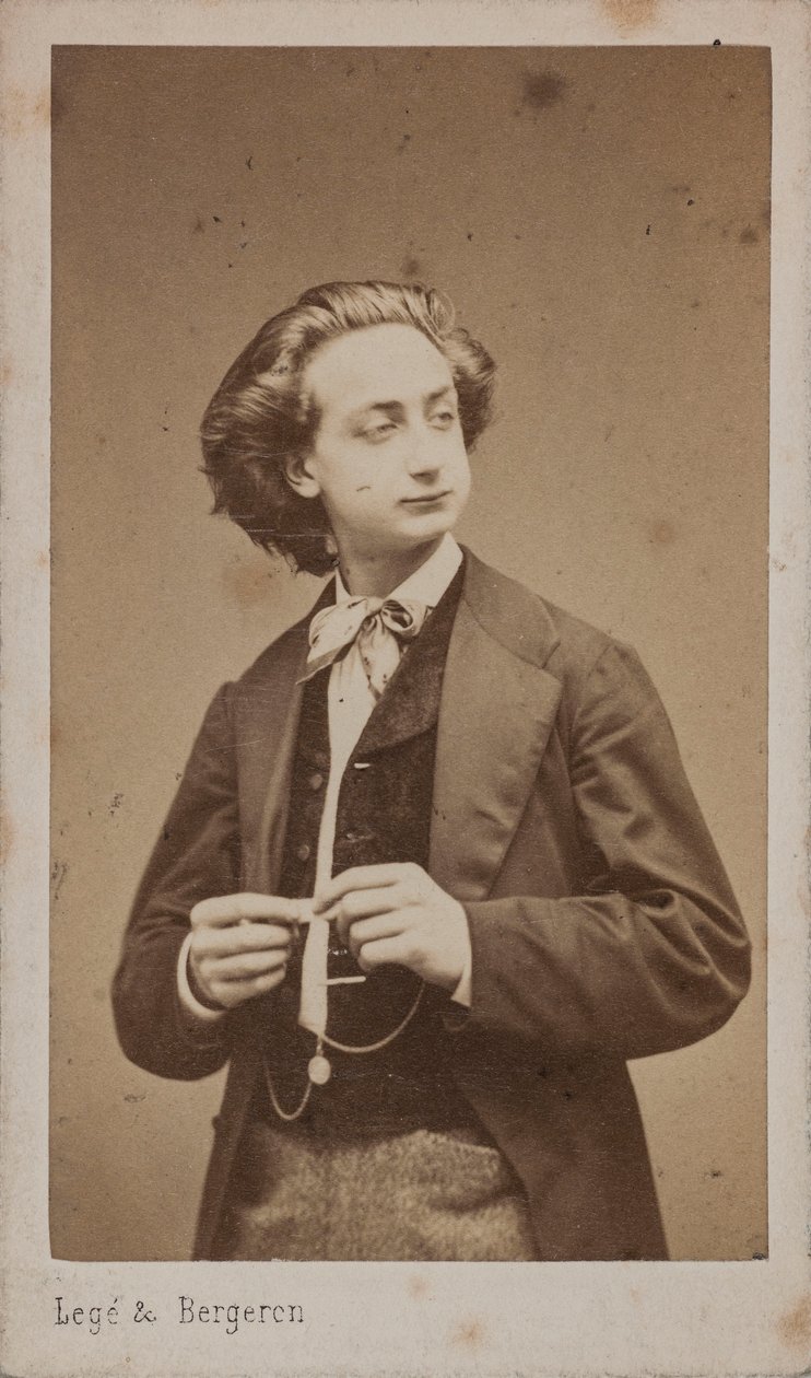 Ritratto del violinista e compositore Henri Ketten 1848-1883 da Photo studio Legé and Bergeron.