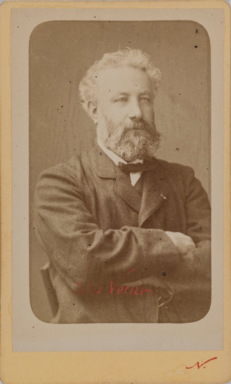 Ritratto di Jules Verne 1828-1905, c. 1870 da Photo studio Nadar.