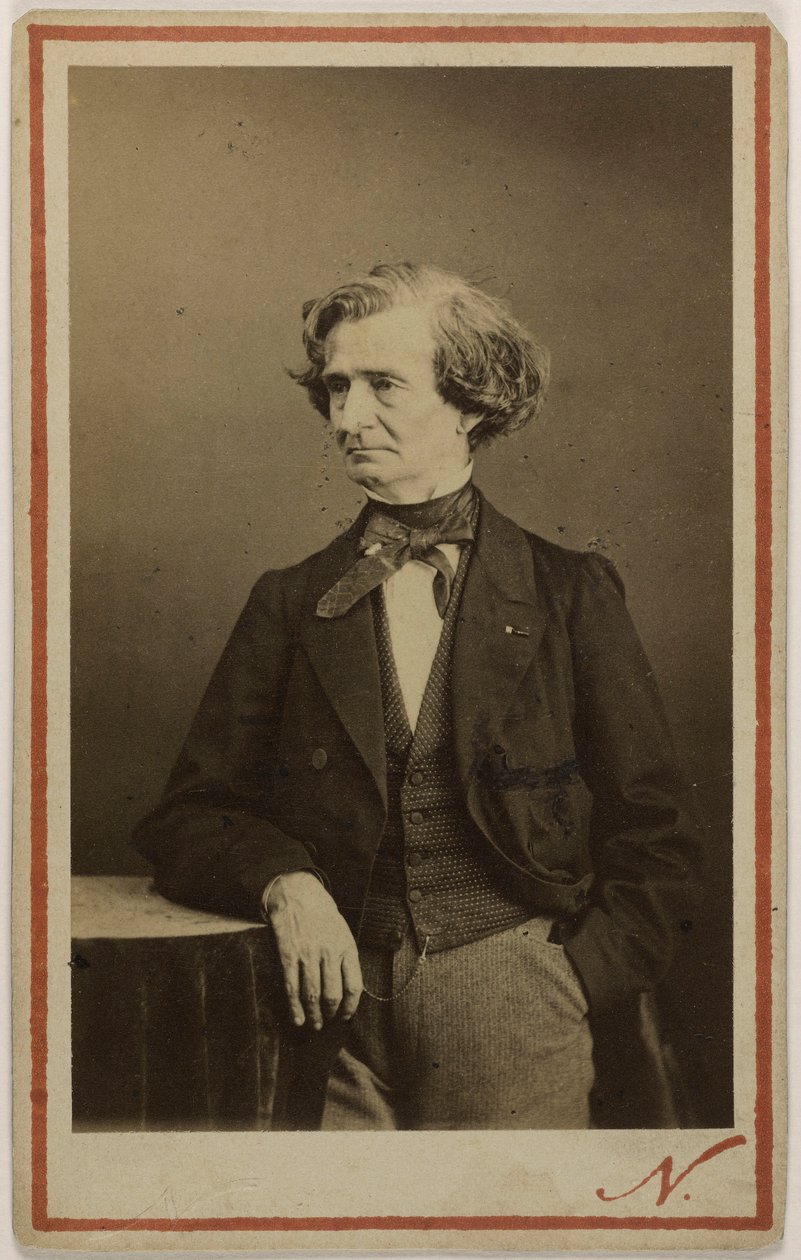 Ritratto del compositore Hector Berlioz 1803-1869 da Photo studio Nadar.