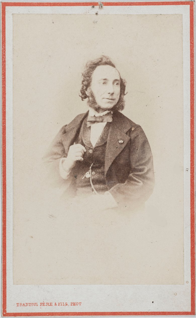 Ritratto del violinista e compositore Camillo Sivori 1815-1894 da Photo studio Trantoul Père and Fils.