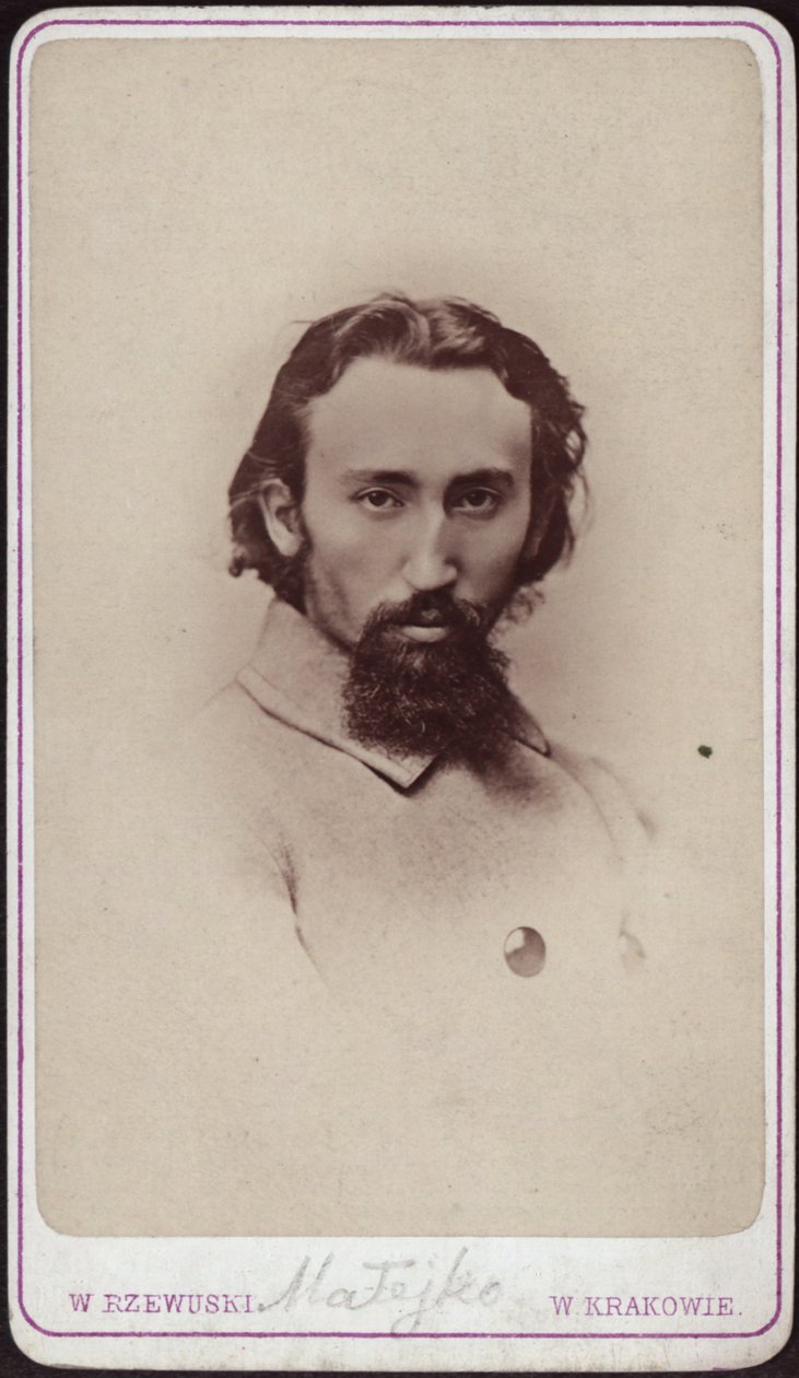Ritratto di Jan Matejko da Photo studio Waleri Rzewuski.