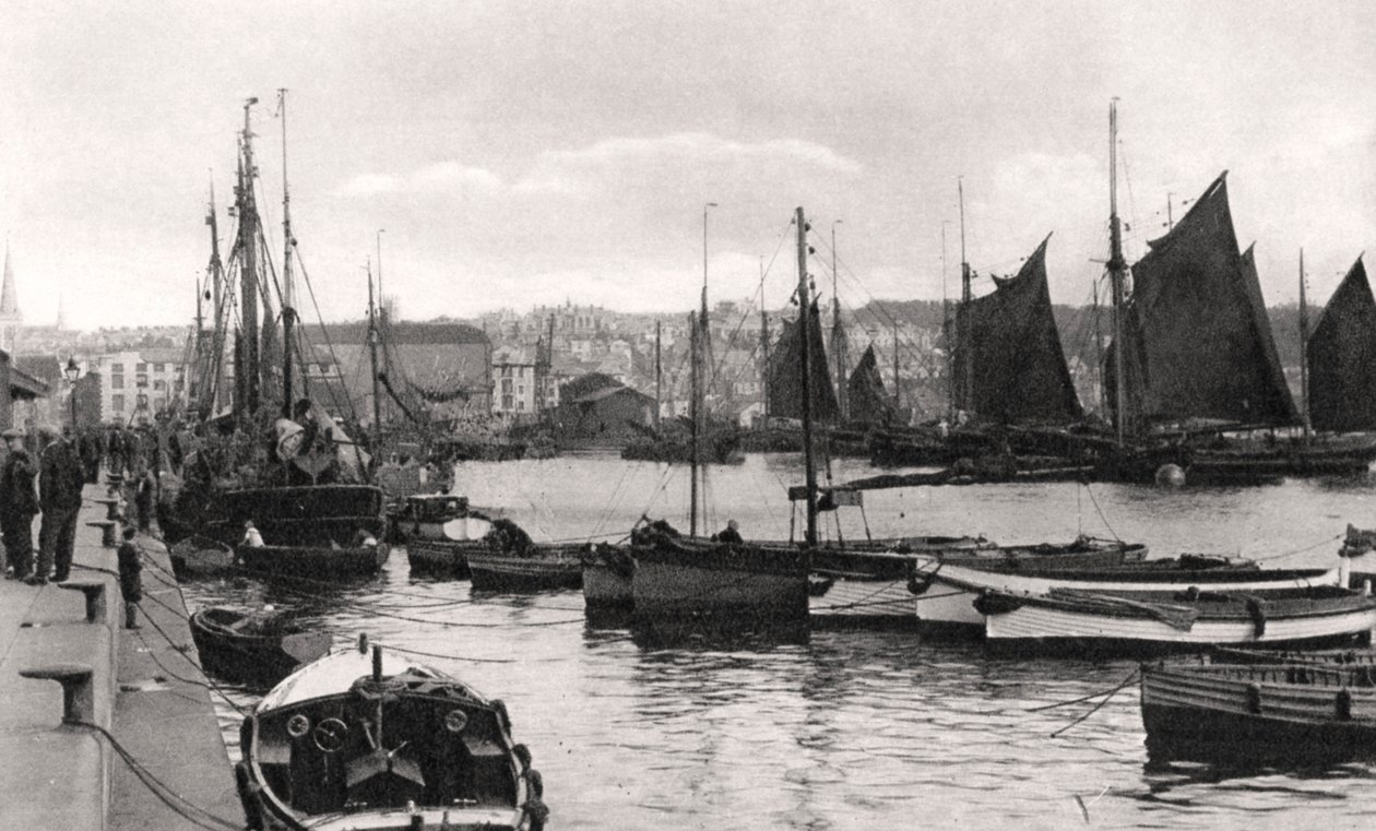 Il Barbican, Plymouth, Devon, inizio XX secolo da Photochrom Co Ltd of London