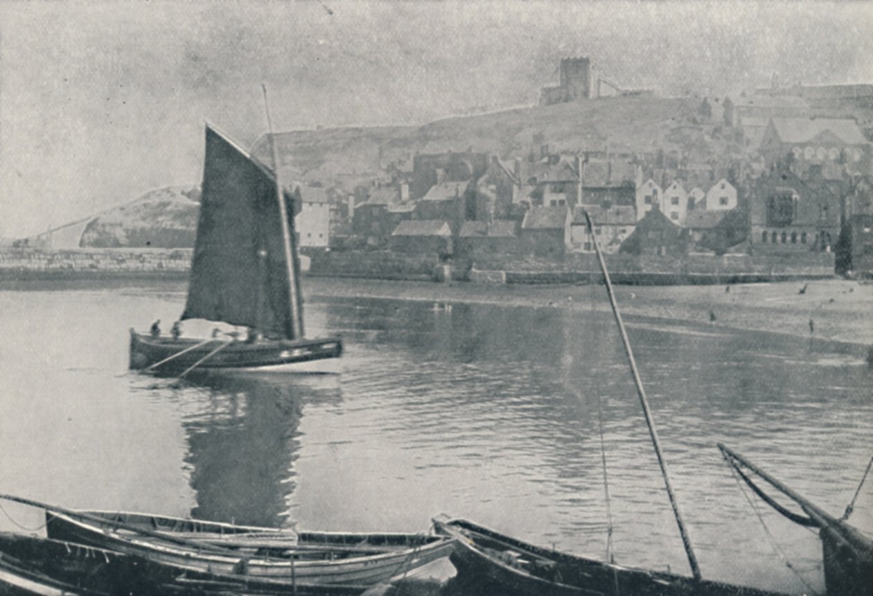 Porto di Whitby, 1910 da Photochrom Co Ltd of London