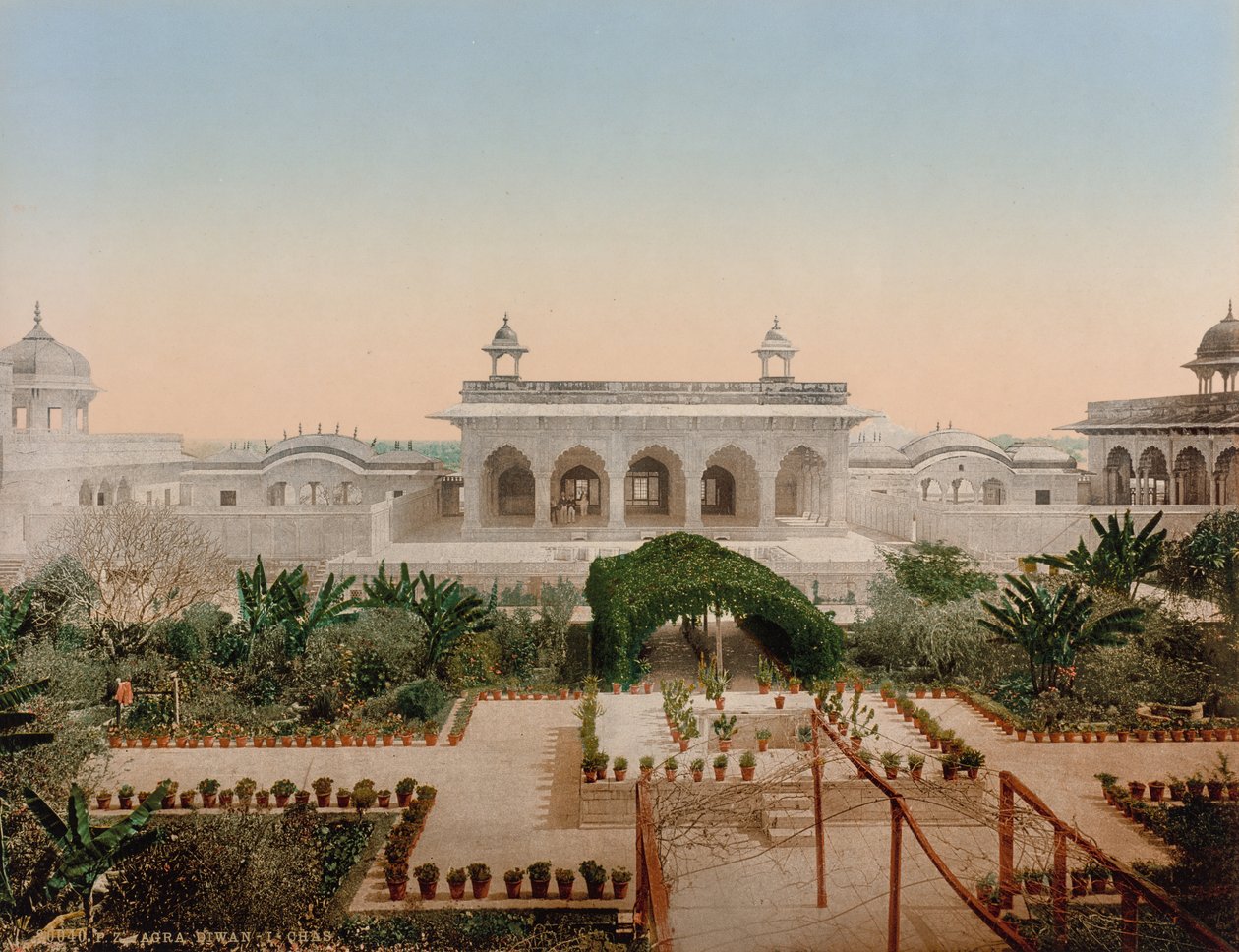 Agra. Diwan-i-Chas da Photoglob Co. (Zurich, active c. 1890 1910)