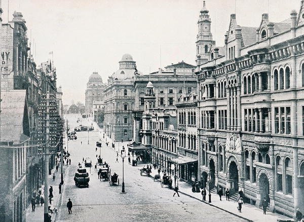 Bridge Street, Sydney, c.1900, da 