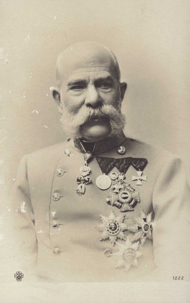 Francesco Giuseppe I (foto b/n) da Photographer Austrian