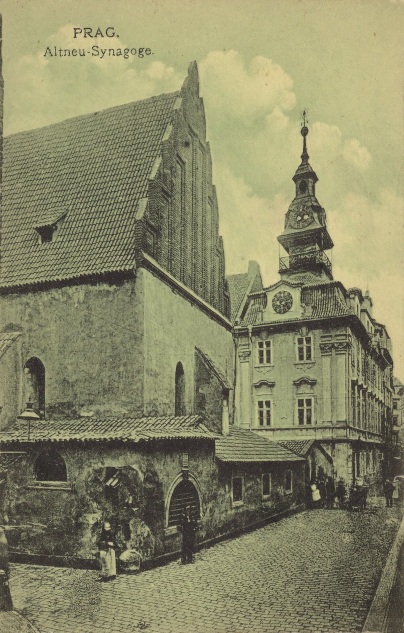 Vecchia Sinagoga Nuova, Praga (foto b/n) da Photographer Austrian