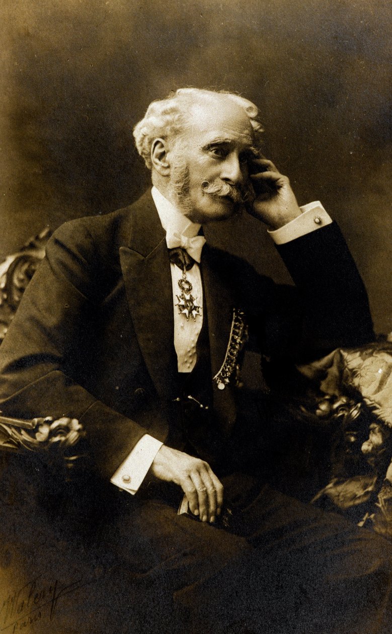 Ritratto di Francois Stephen Emile Liegeard (1830-1925), scrittore, poeta e politico francese - Fotografia, Coll. Baussy da Photographer French
