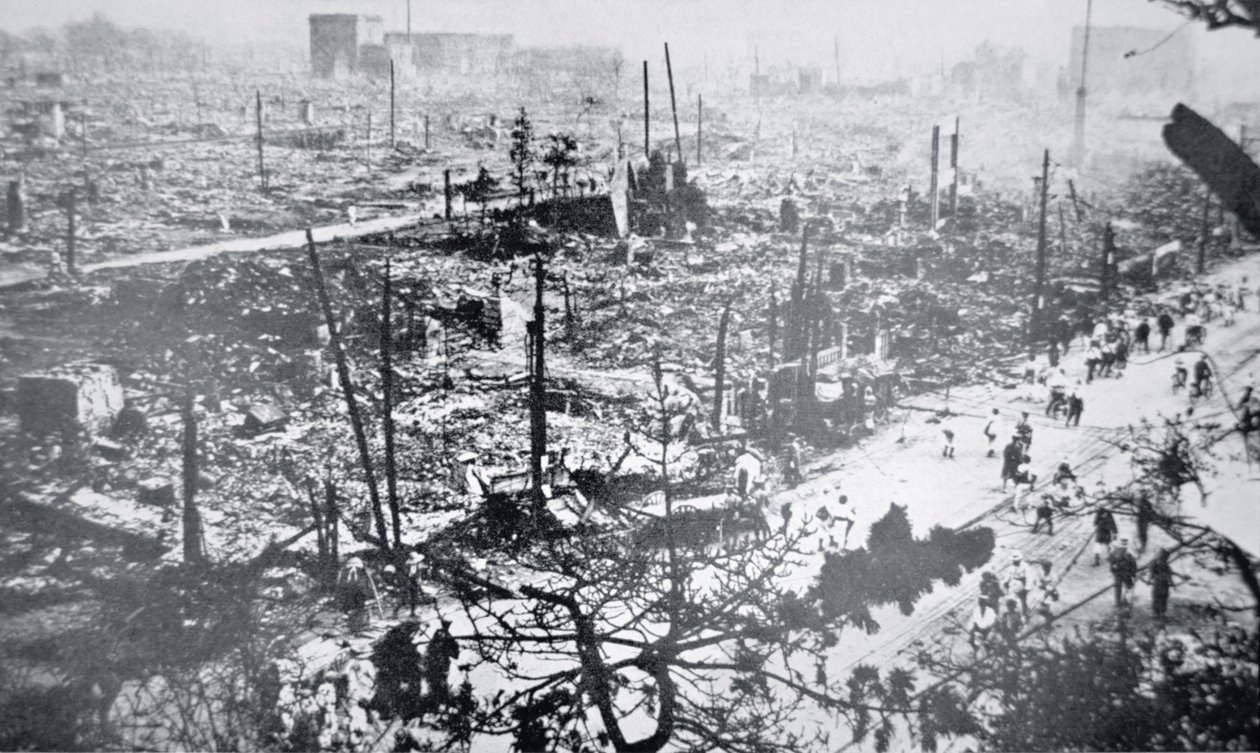 Tokyo dopo il terremoto del Kanto da Photographer Japanese