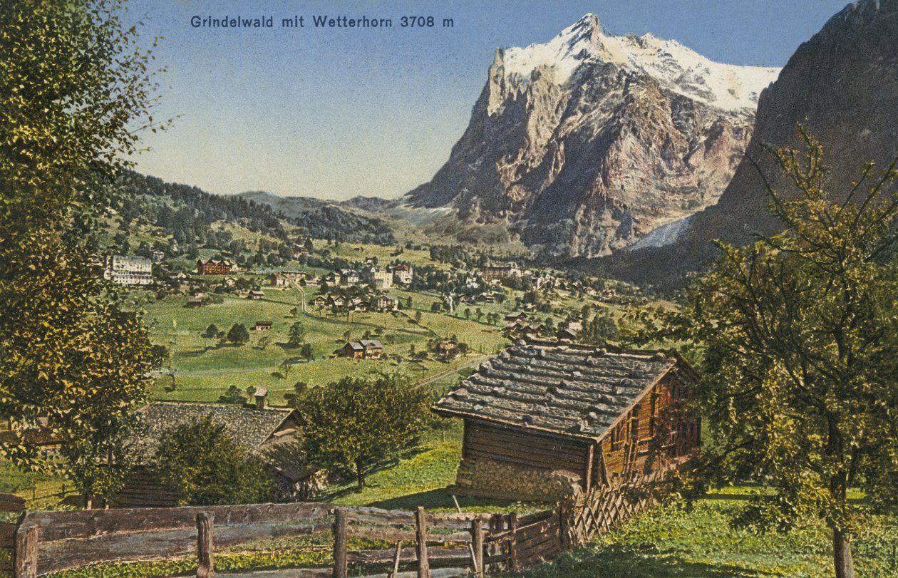 Grindelwald e Wetterhorn, Svizzera (foto a colori) da Photographer Swiss