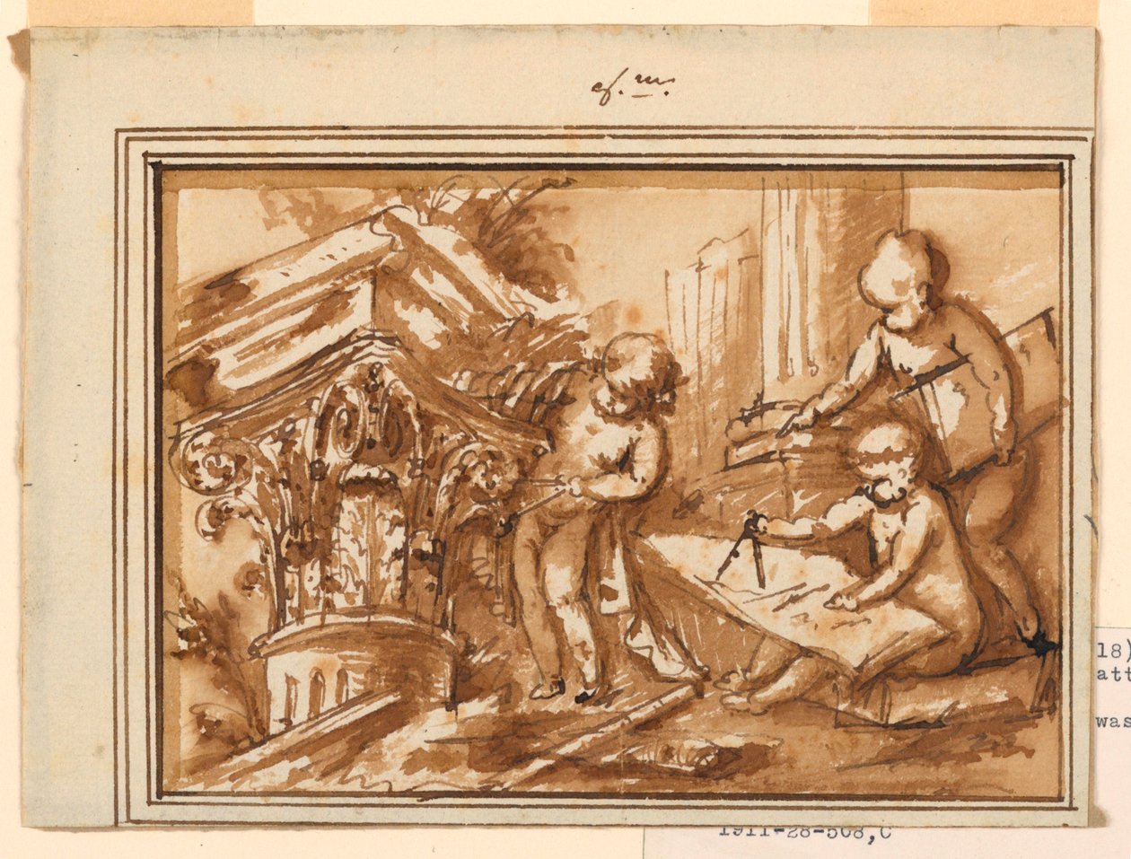 Progetto per un sopraporta da Piat Joseph Sauvage