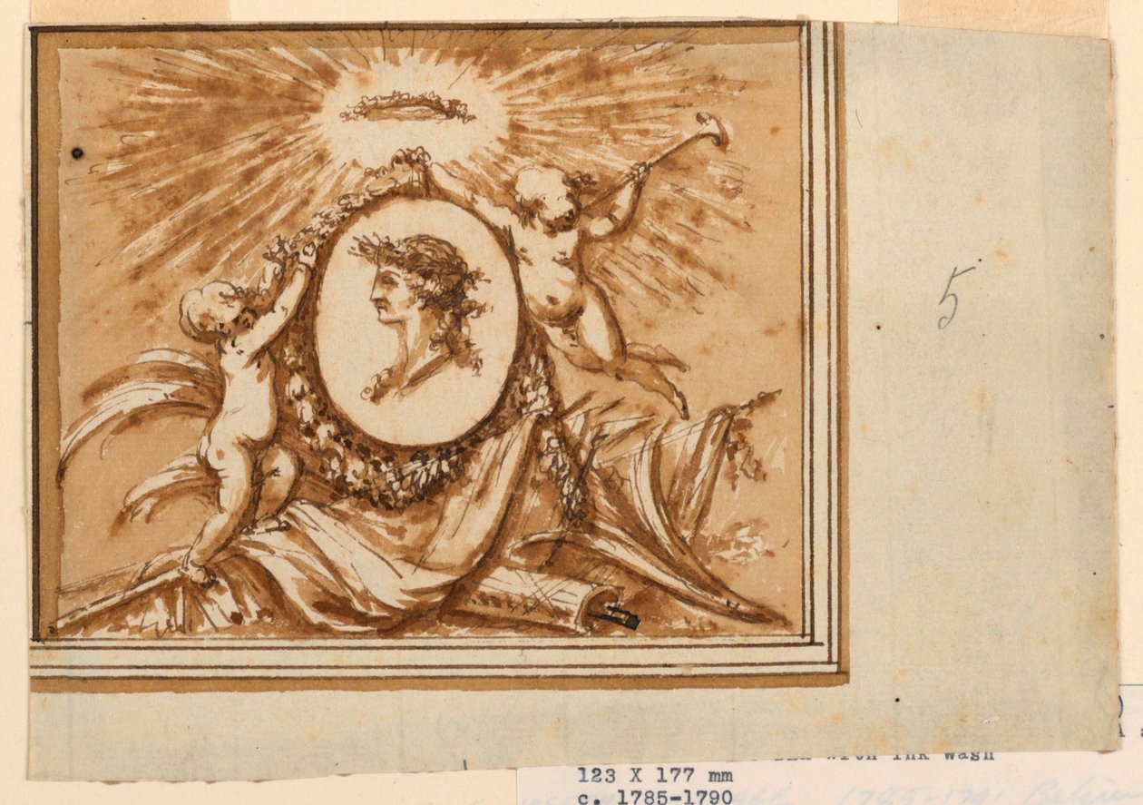 Progetto per un sopraporta da Piat Joseph Sauvage