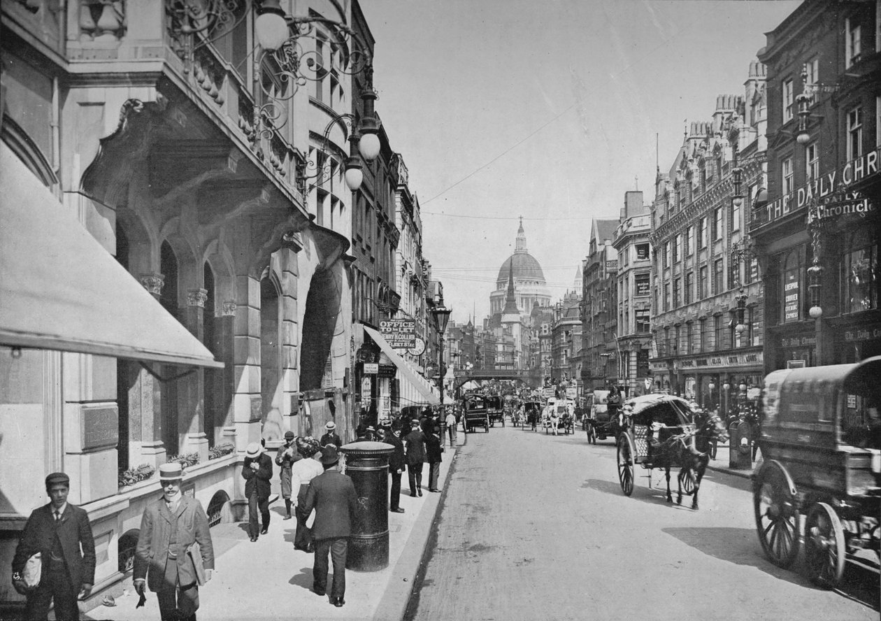 Fleet Street, Città di Londra, c1900 1911 da Pictorial Agency
