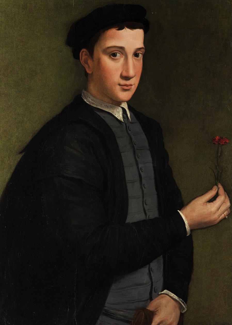 Giovane uomo con un garofano da Pier Francesco Foschi