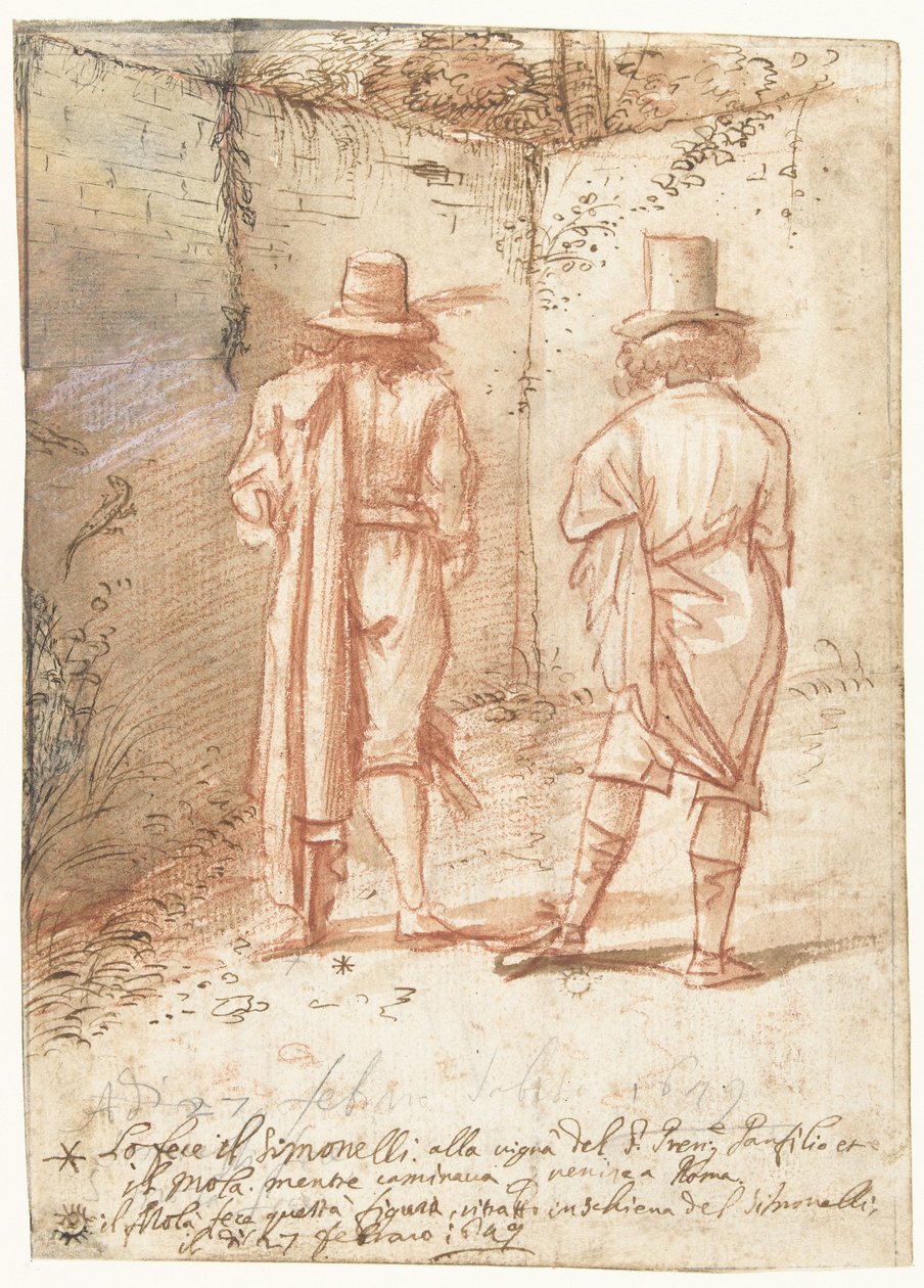 Ritratti di Pier Francesco Mola e Niccolò Simonelli da Pier Francesco Mola