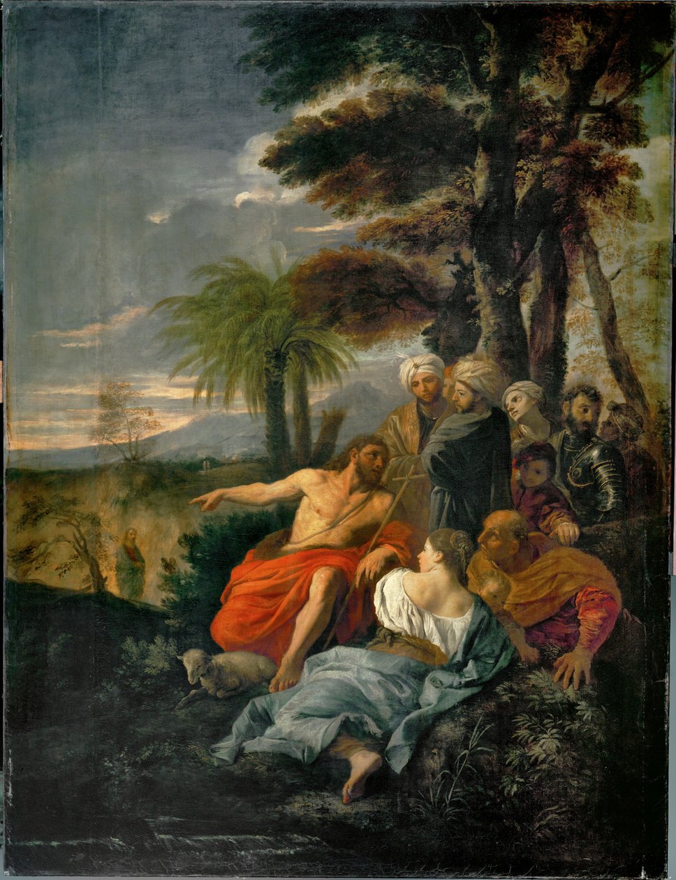 Saint Jean-Baptist prechant dans le desert - San Giovanni Battista che predica nel deserto ... da Pier Francesco Mola