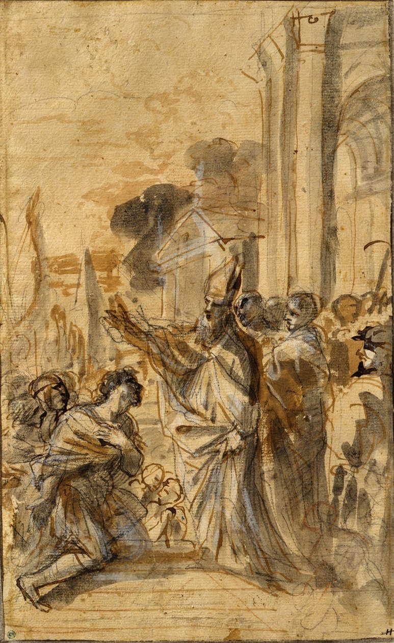 Die Predigt des Hl. Barnabas da Pier Francesco Mola