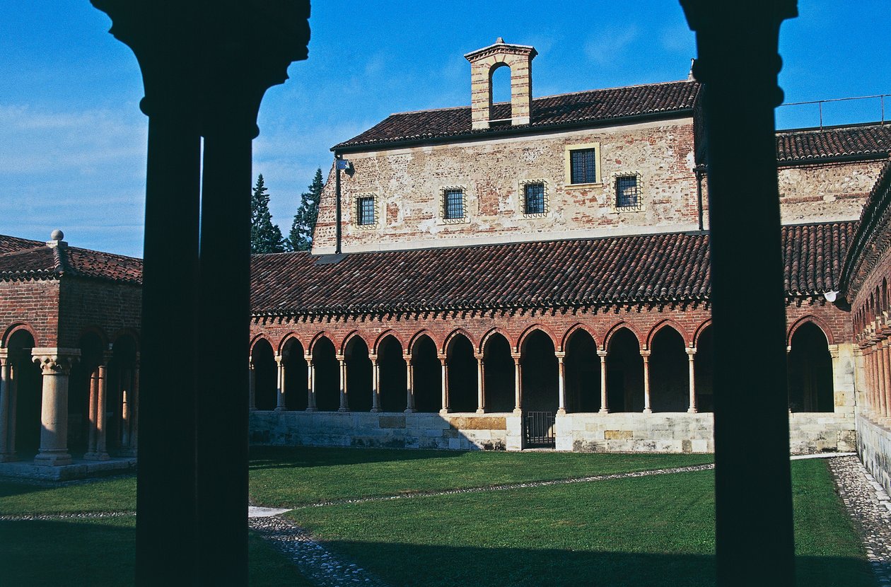 Chiostro, Basilica di San Zeno (o San Zeno Maggiore e San Zenone), Verona (Lista del Patrimonio Mondiale UNESCO, 2000), Veneto, Italia da Blaise Nicolas Le Sueur