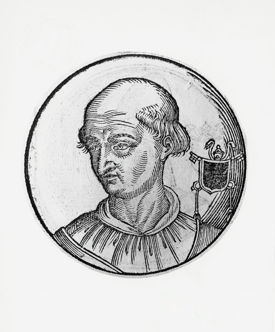 Ritratto di Benedetto VIII (Teofilatto III di Tuscolo) da Blaise Nicolas Le Sueur