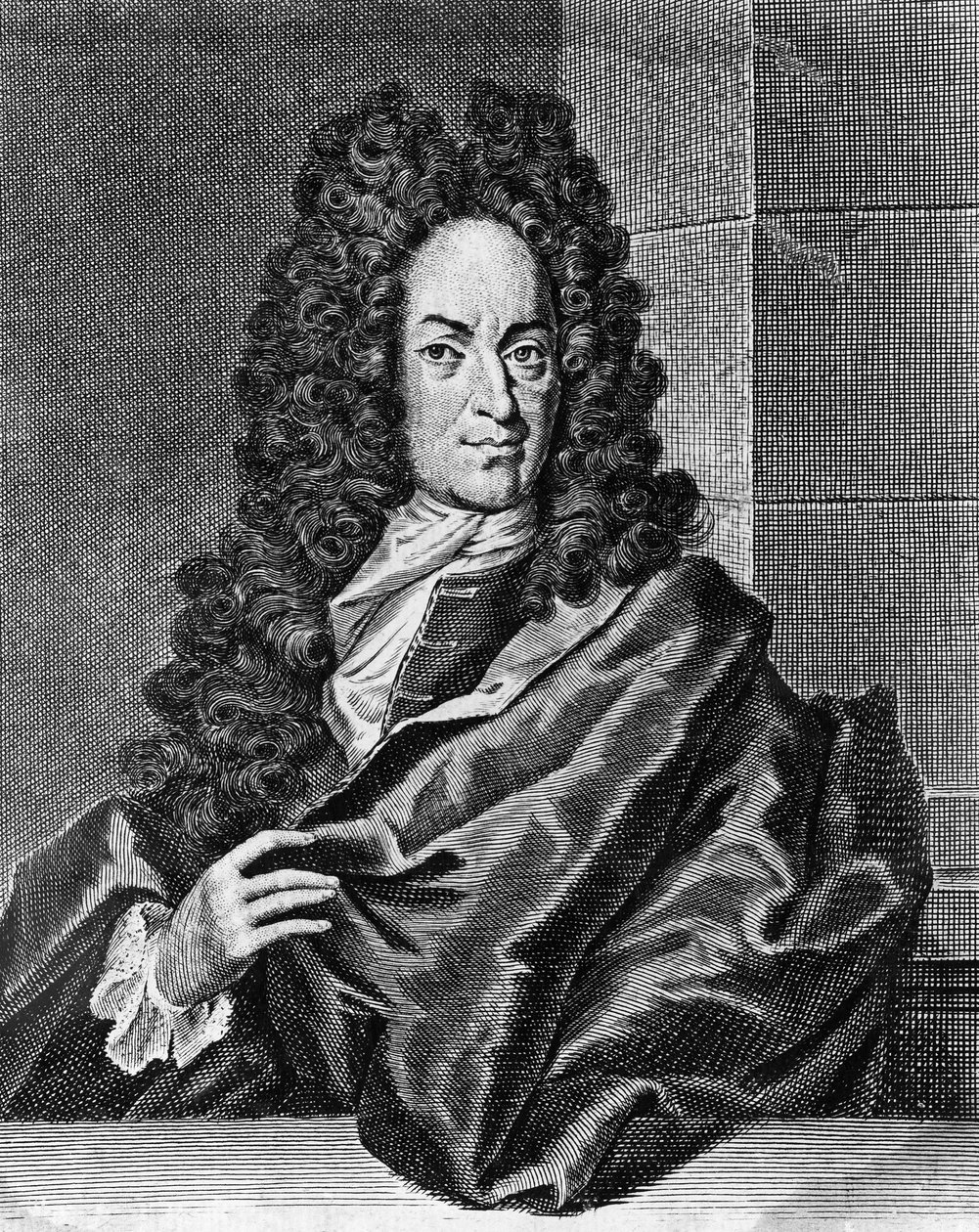 Ritratto di Georg Ernst Stahl, medico e chimico tedesco, incisione da Opusculum chimico-physico-medicum, Halae Magdeburgicae da Blaise Nicolas Le Sueur