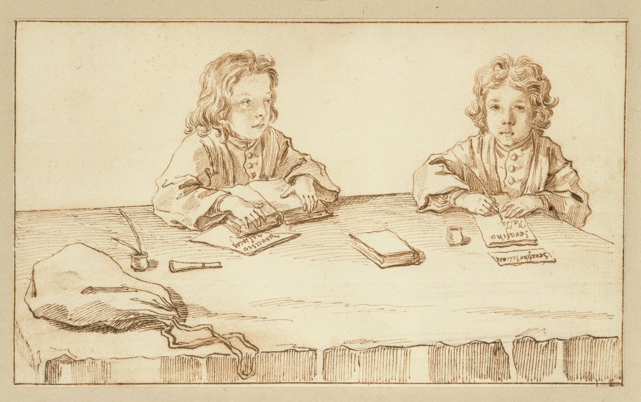 Ritratti di Serafino e Francesco Falzacappa da Pier Leone Ghezzi