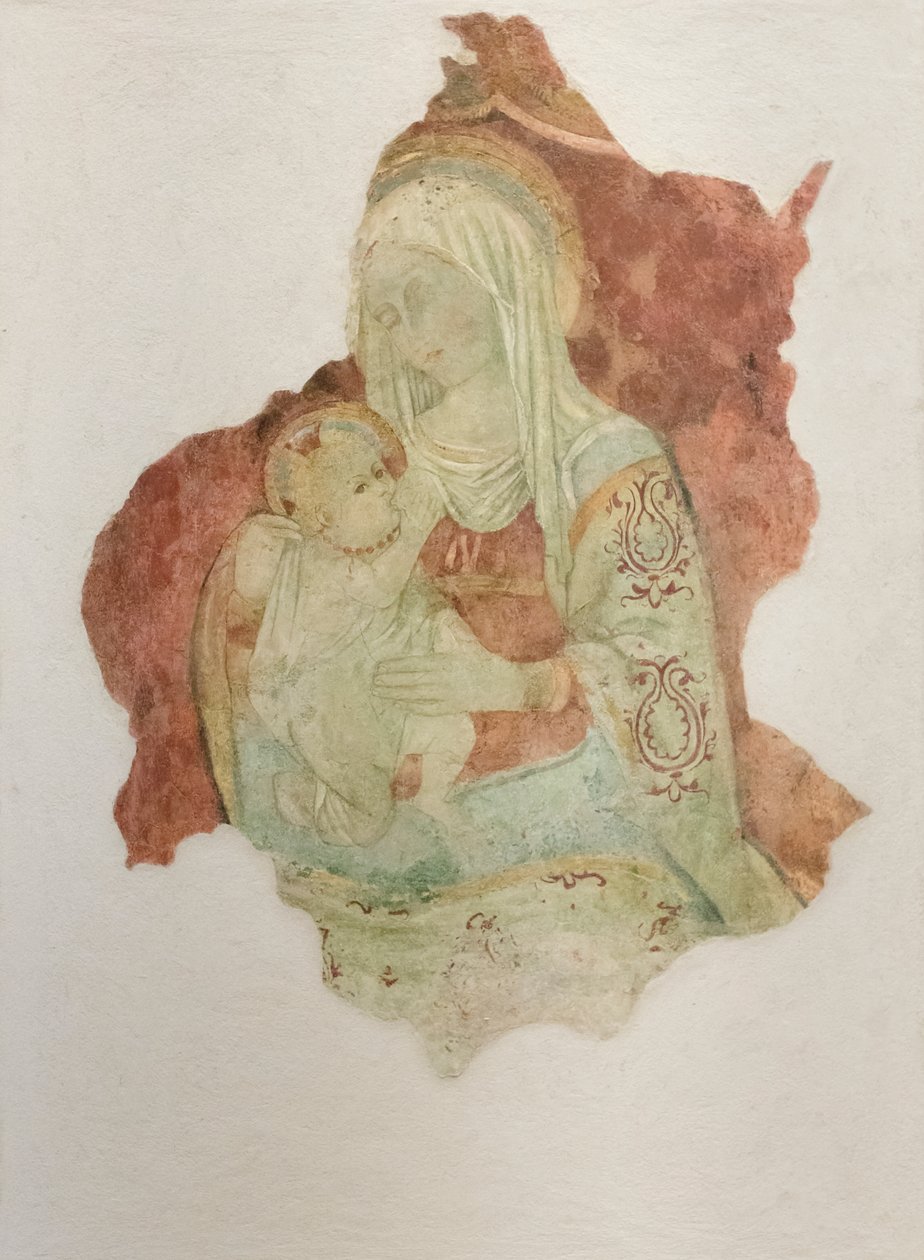 Madre che allatta il bambino, c.1476 (affresco trasferito su tela) da Pier Palma da Fermo