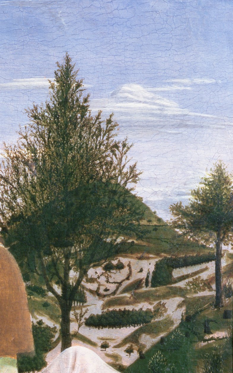 Battesimo di Cristo, 1450s (dettaglio) da Piero della Francesca