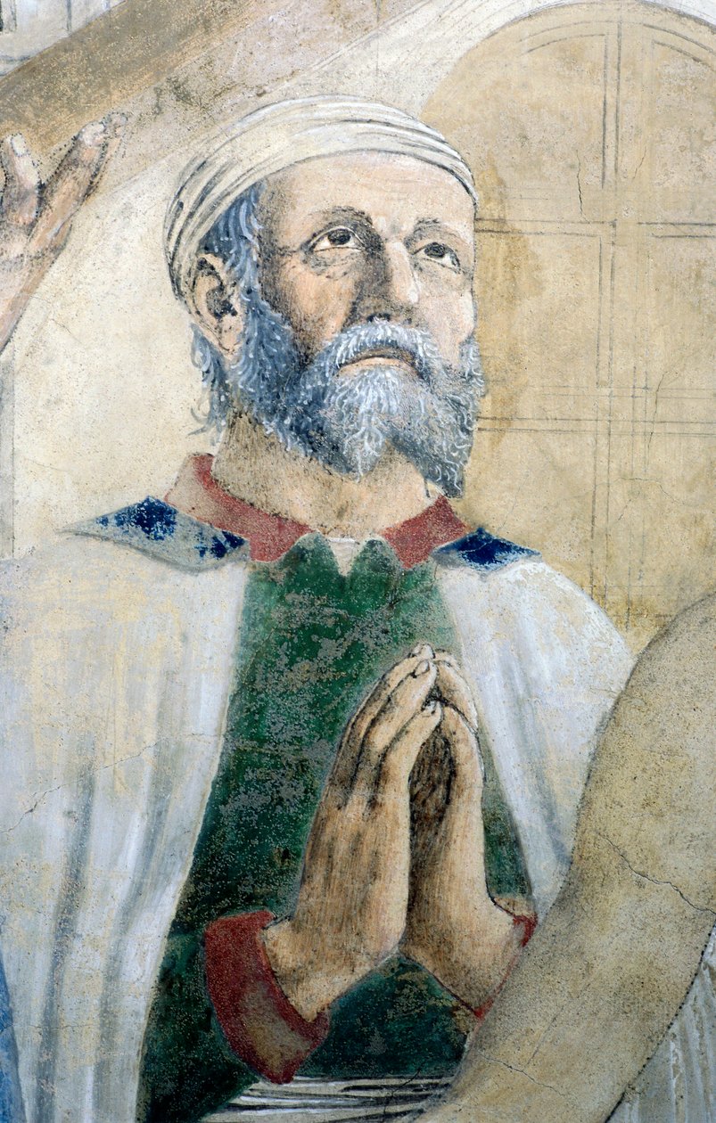 (Dettaglio) da La Leggenda della Vera Croce che mostra la scoperta e la verifica della Vera Croce, di Piero della Francesca da Piero della Francesca