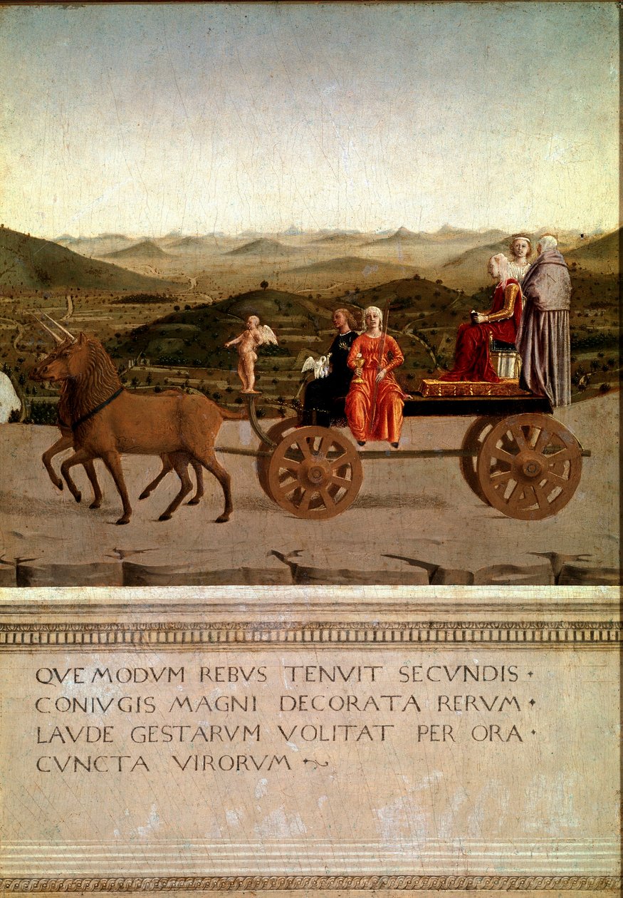 Dittico del trionfo di Federico da Montefeltro e Battista Sforza (dettaglio) da Piero della Francesca