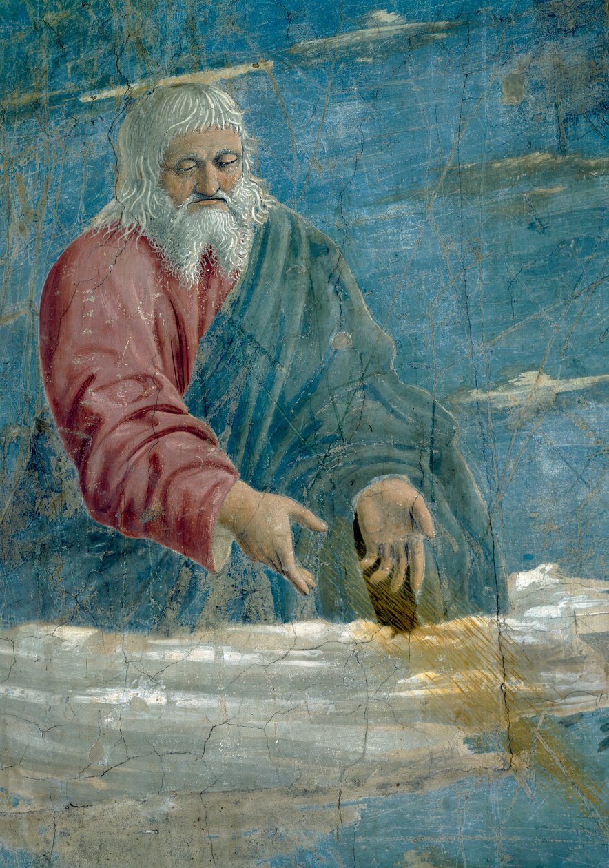La leggenda della Vera Croce (dettaglio di Dio) da Piero della Francesca