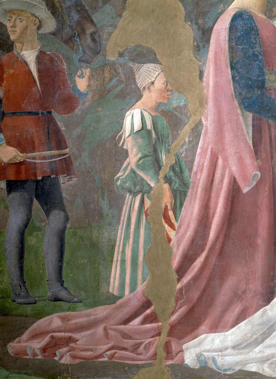 La leggenda della Vera Croce (dettaglio di un attendente) da Piero della Francesca