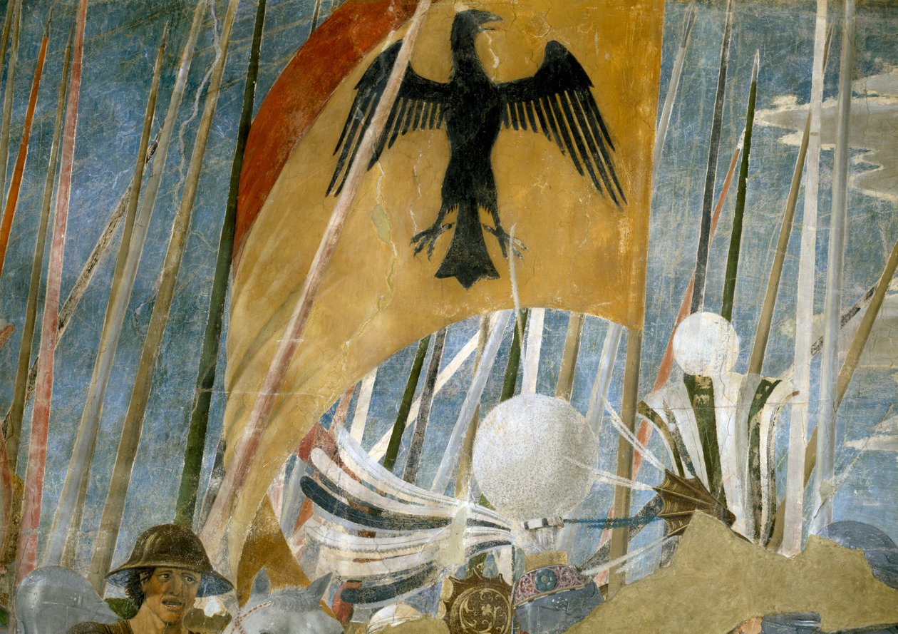 La leggenda della Vera Croce (dettaglio dello stendardo) da Piero della Francesca