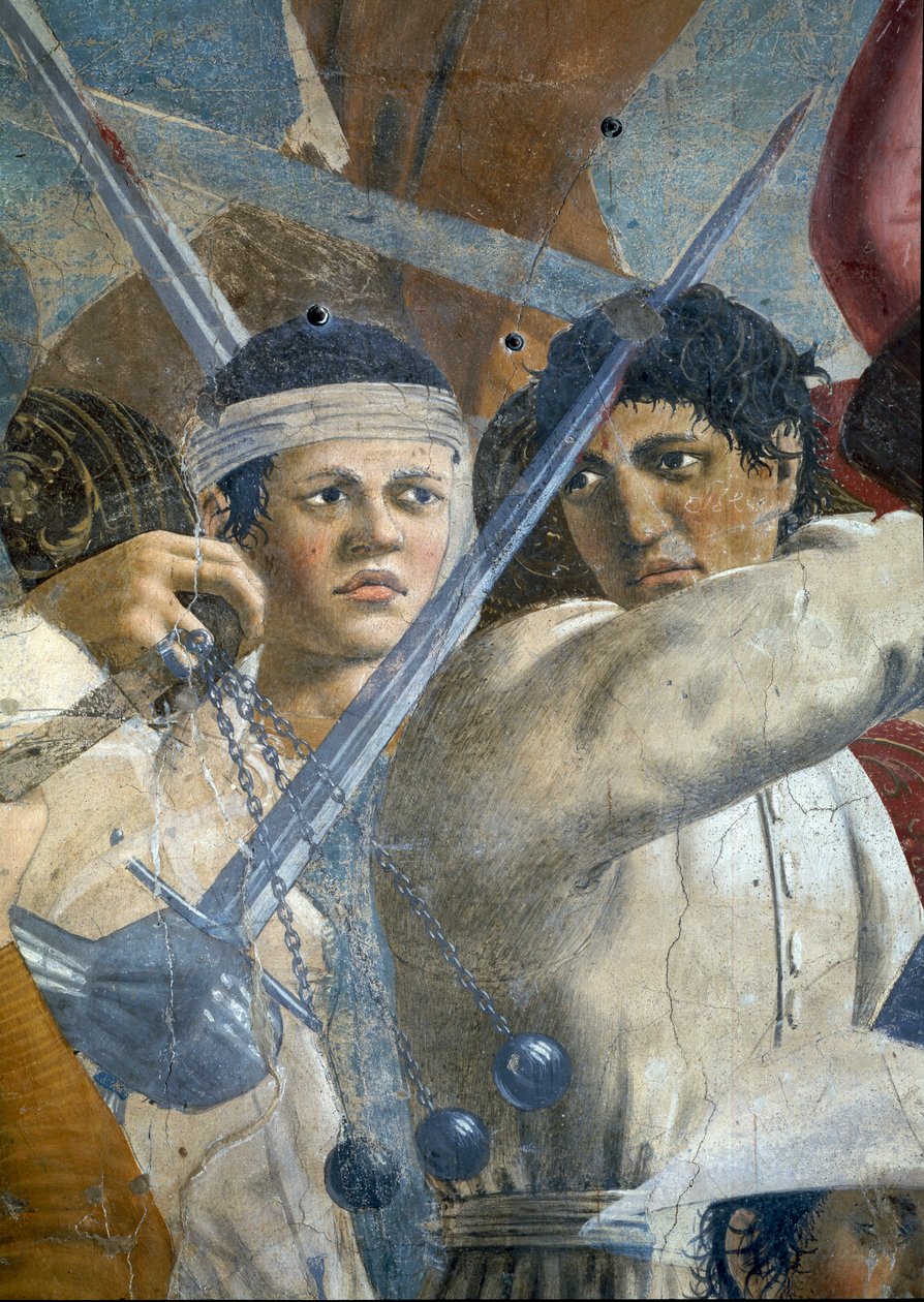 La leggenda della Vera Croce (dettaglio di Eraclio e Cosroe) da Piero della Francesca