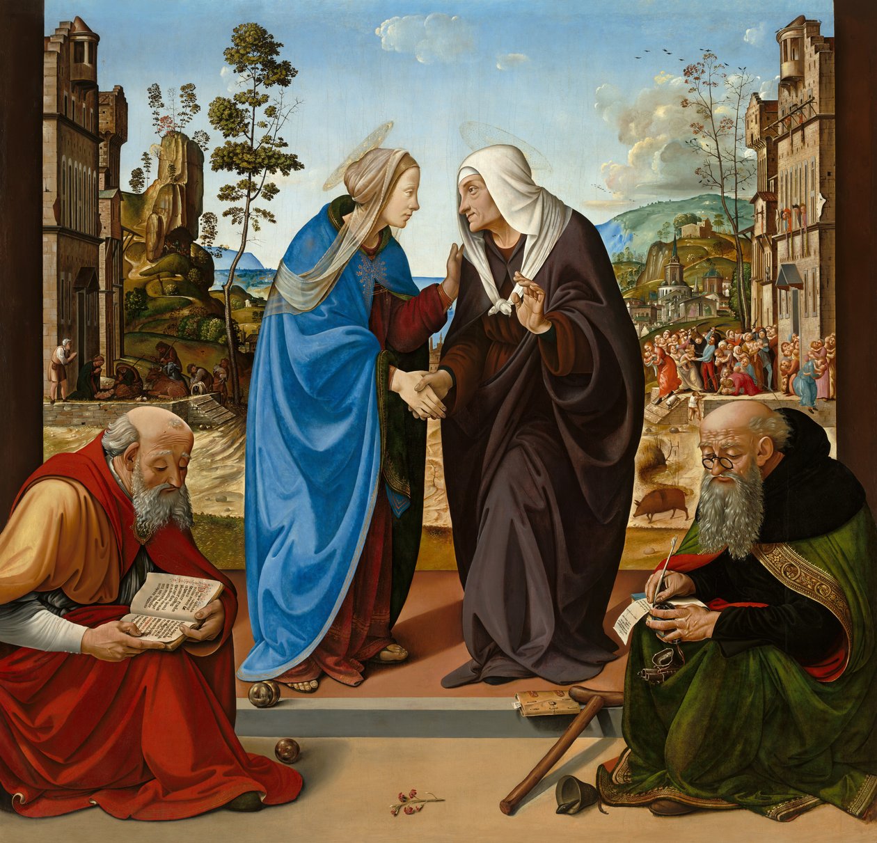 La Visitazione con San Nicola e Sant