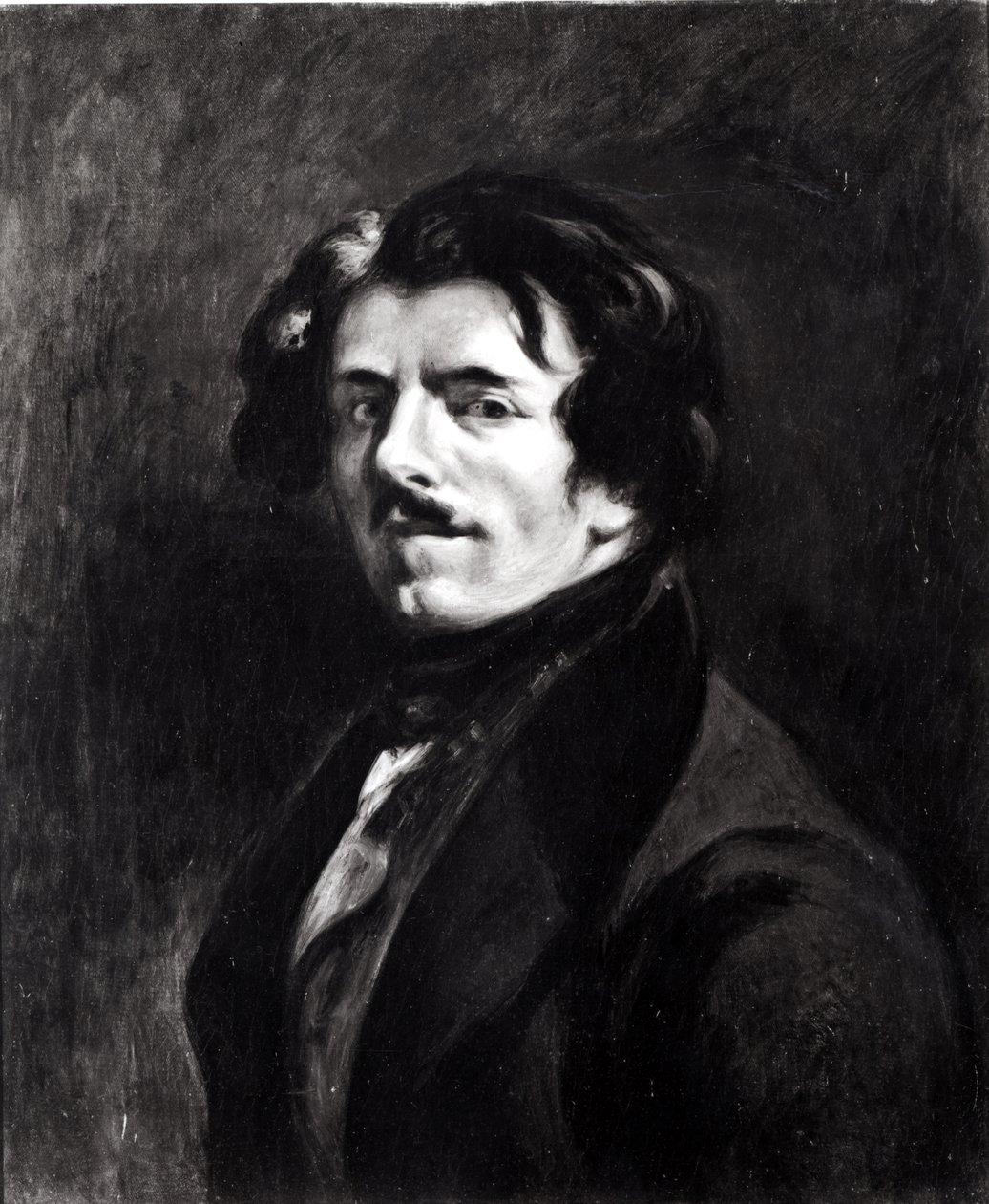 Ritratto di Eugène Delacroix (1798-1863) dopo un autoritratto del 1834, 1874 da Pierre Andrieu