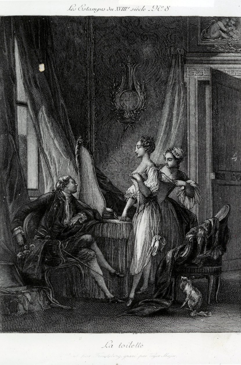 La Toilette, 1771 da Pierre Antoine Baudouin