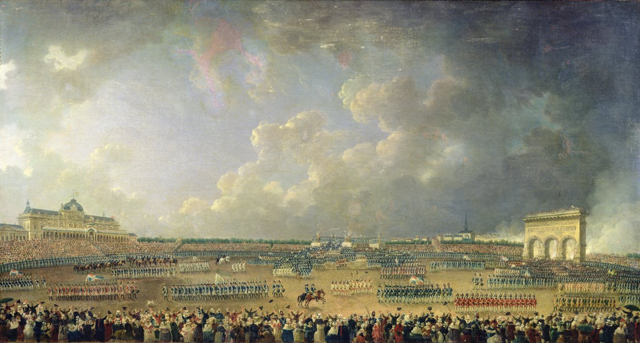 La festa della Federazione al Champ de Mars, 14 luglio 1790 da Pierre Antoine Demachy