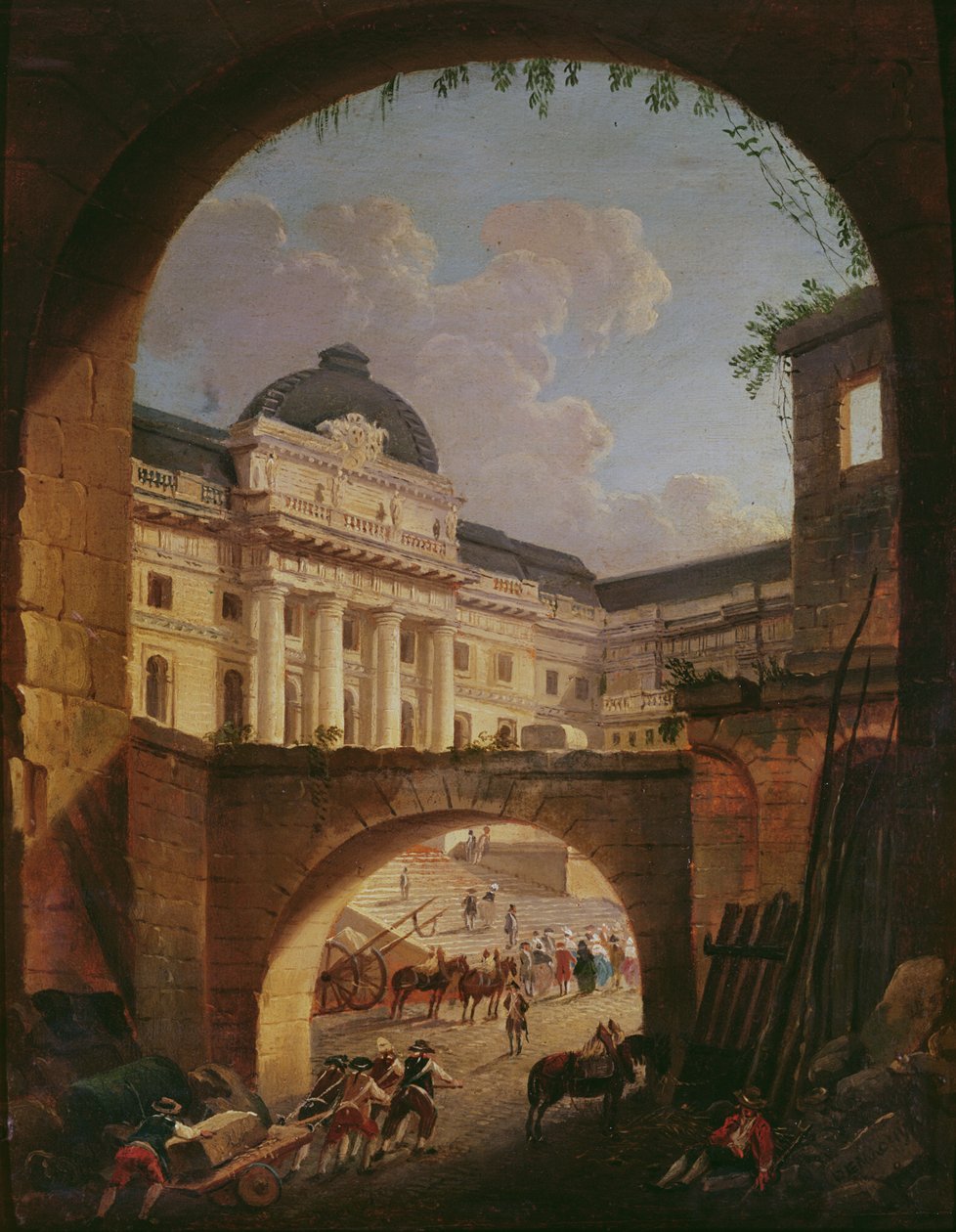 Il Palais de Justice, Parigi da Pierre Antoine Demachy