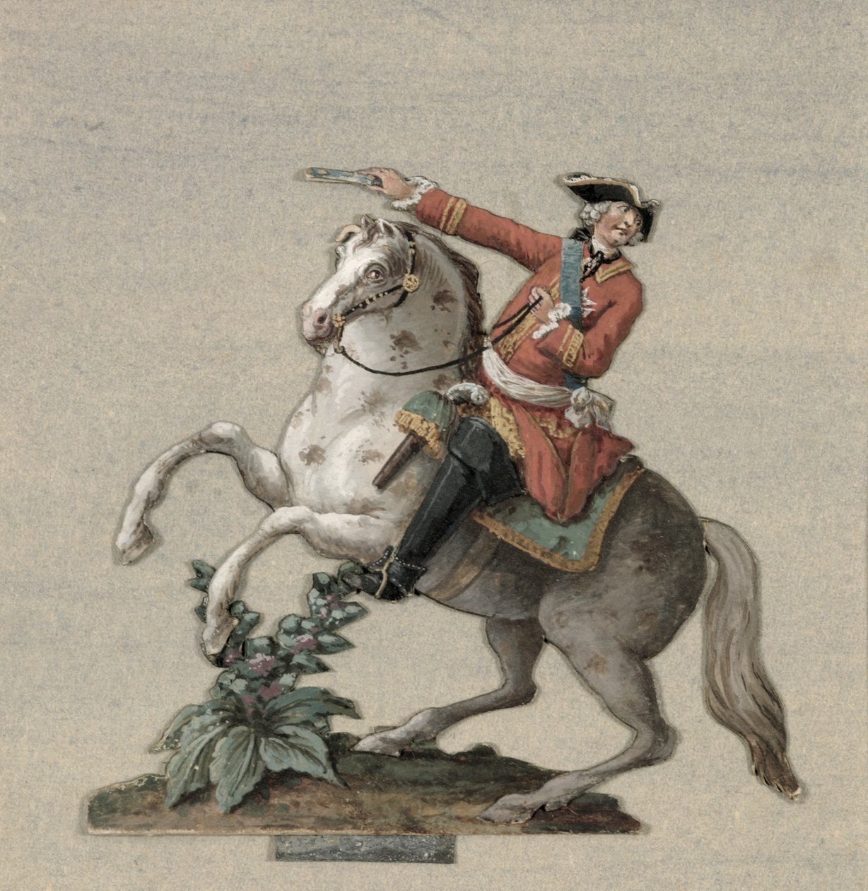 Ritratto equestre del principe Charles-Just de Beauveau-Craon (1720-93) da Pierre Antoine Lesueur
