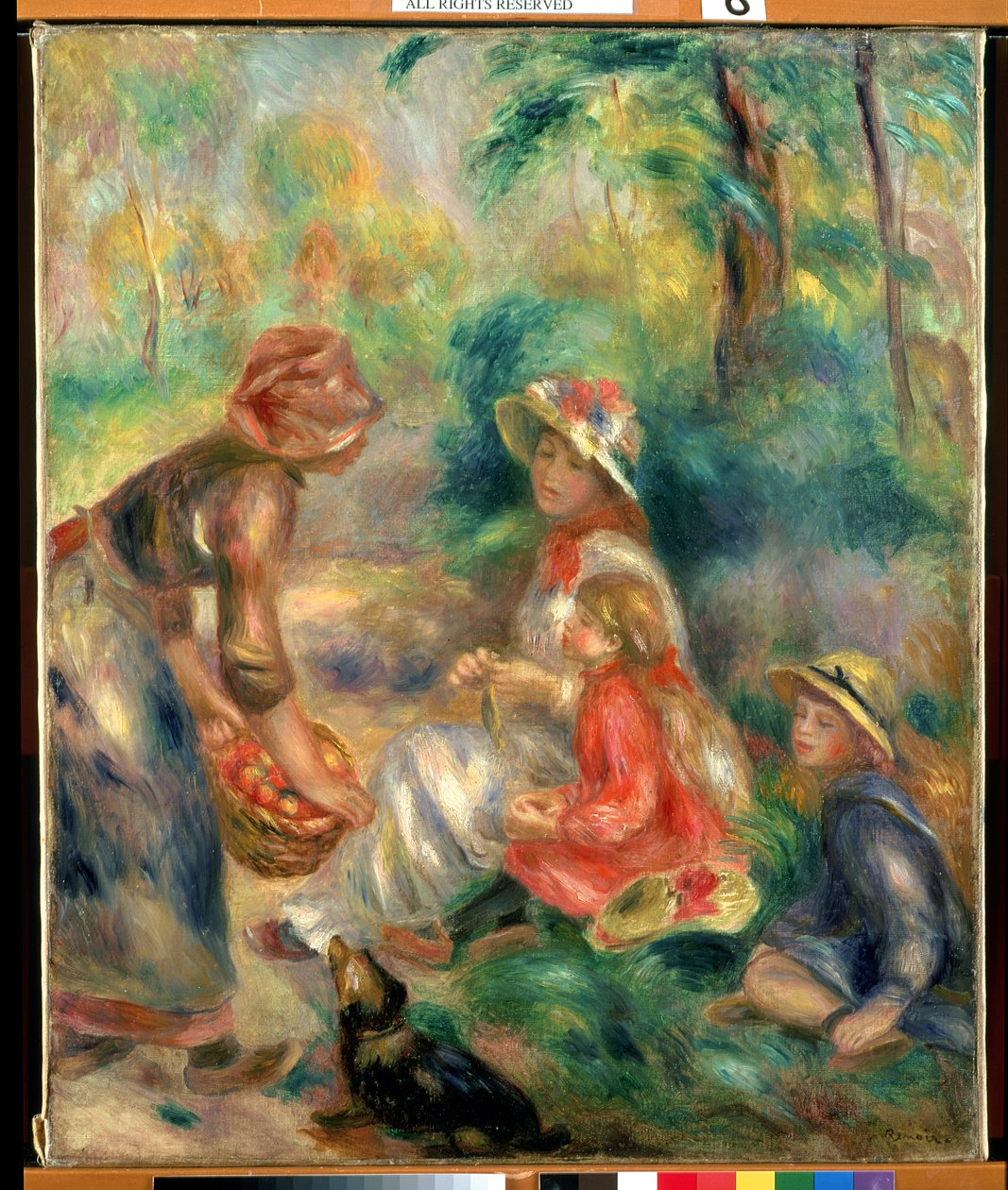 Venditore di mele da Pierre-Auguste Renoir