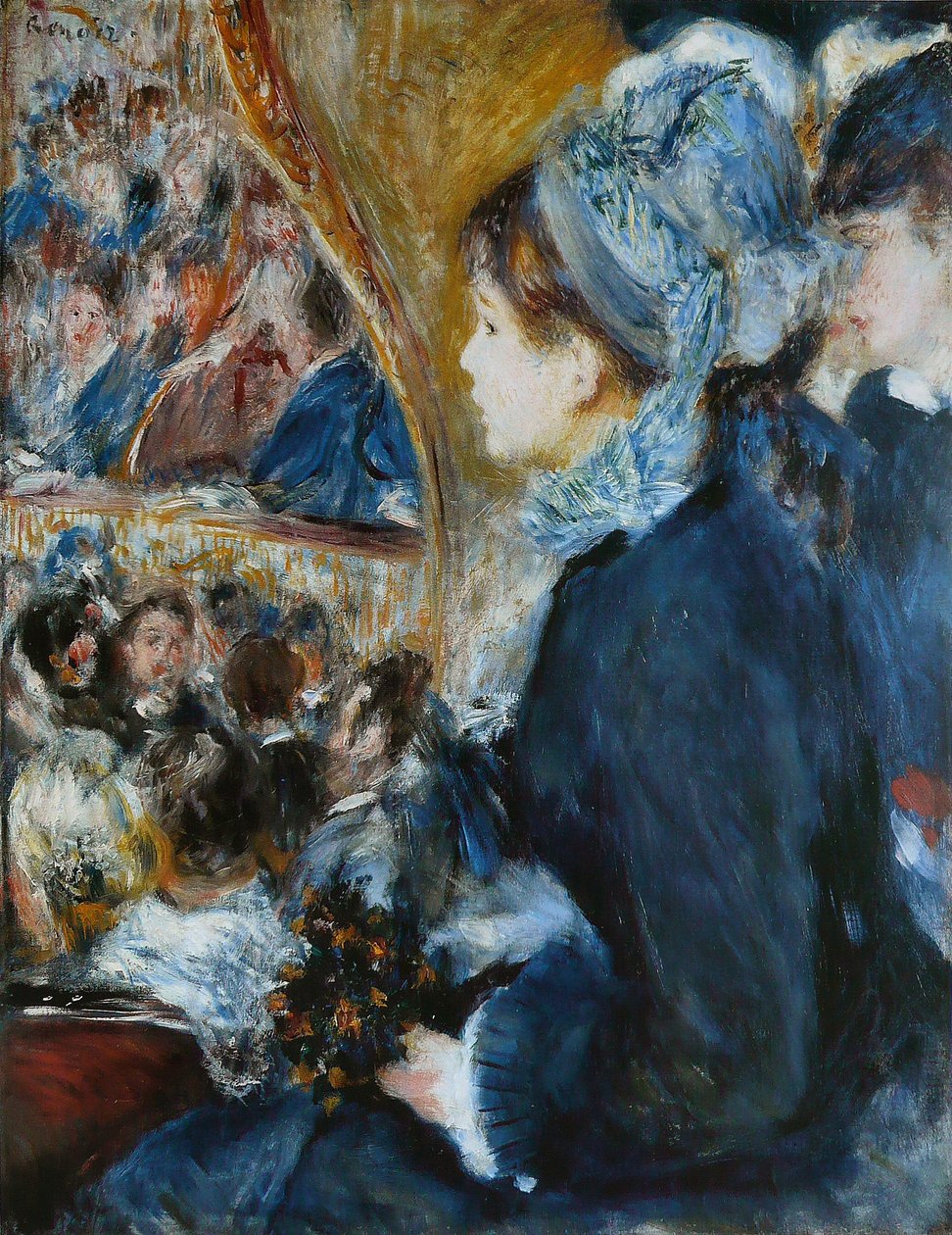 A teatro (La prima uscita), 1876-7 da Pierre Auguste Renoir