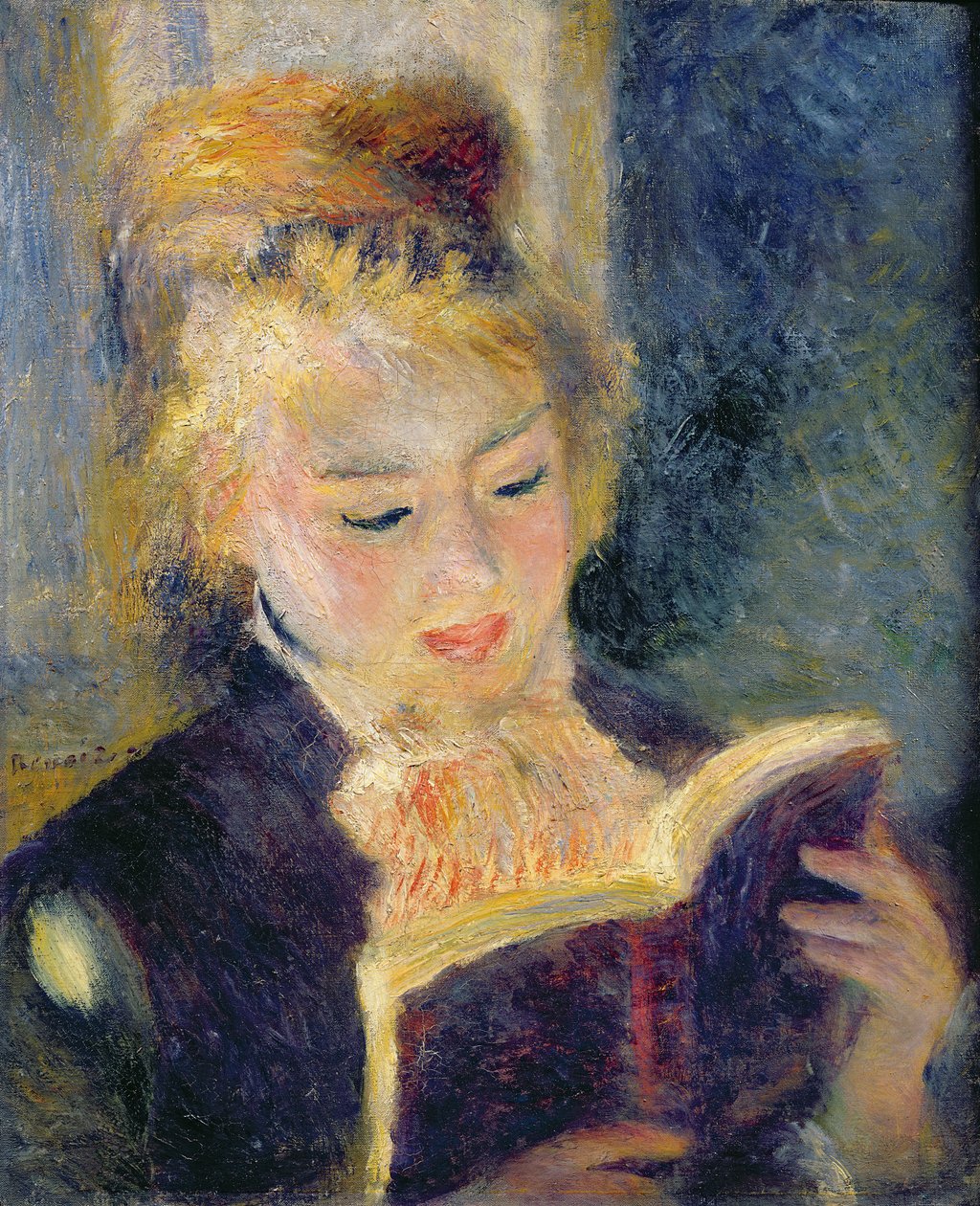 Ragazza che legge, 1874 da Pierre Auguste Renoir