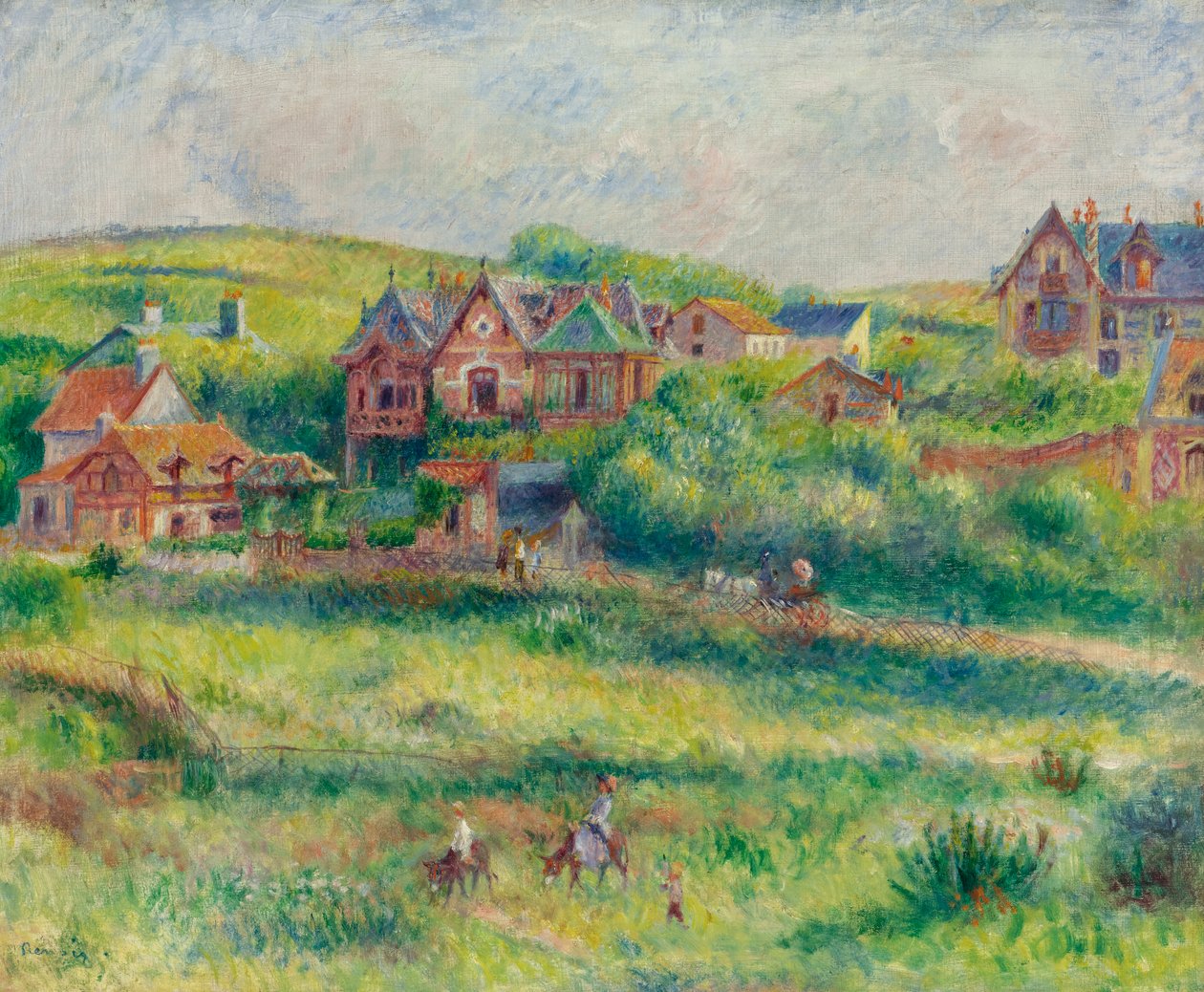 Il chalet di Blanche Pierson a Pourville da Pierre Auguste Renoir
